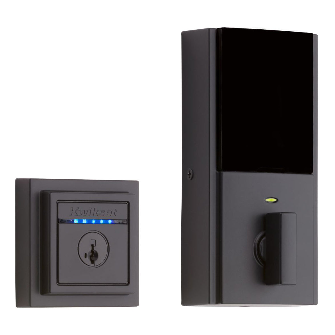 Kwikset Kevo Contemporary Touch-to-Open Smart Lock, 2nd Gen with Bluetooth, Black