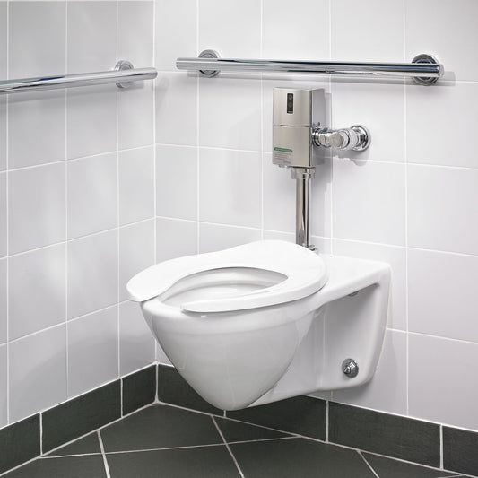 TOTO High Efficiency Wall Mount Commercial Flushometer Toilet with CEFIONTECT Ceramic Glaze