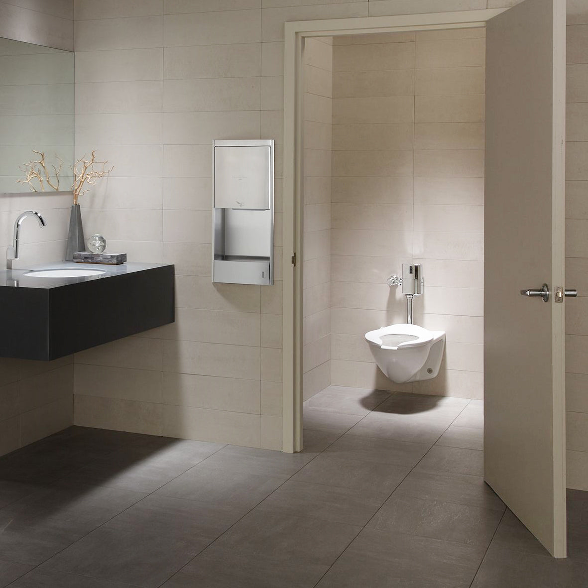 TOTO High Efficiency Wall Mount Commercial Flushometer Toilet with Top Spud Inlet