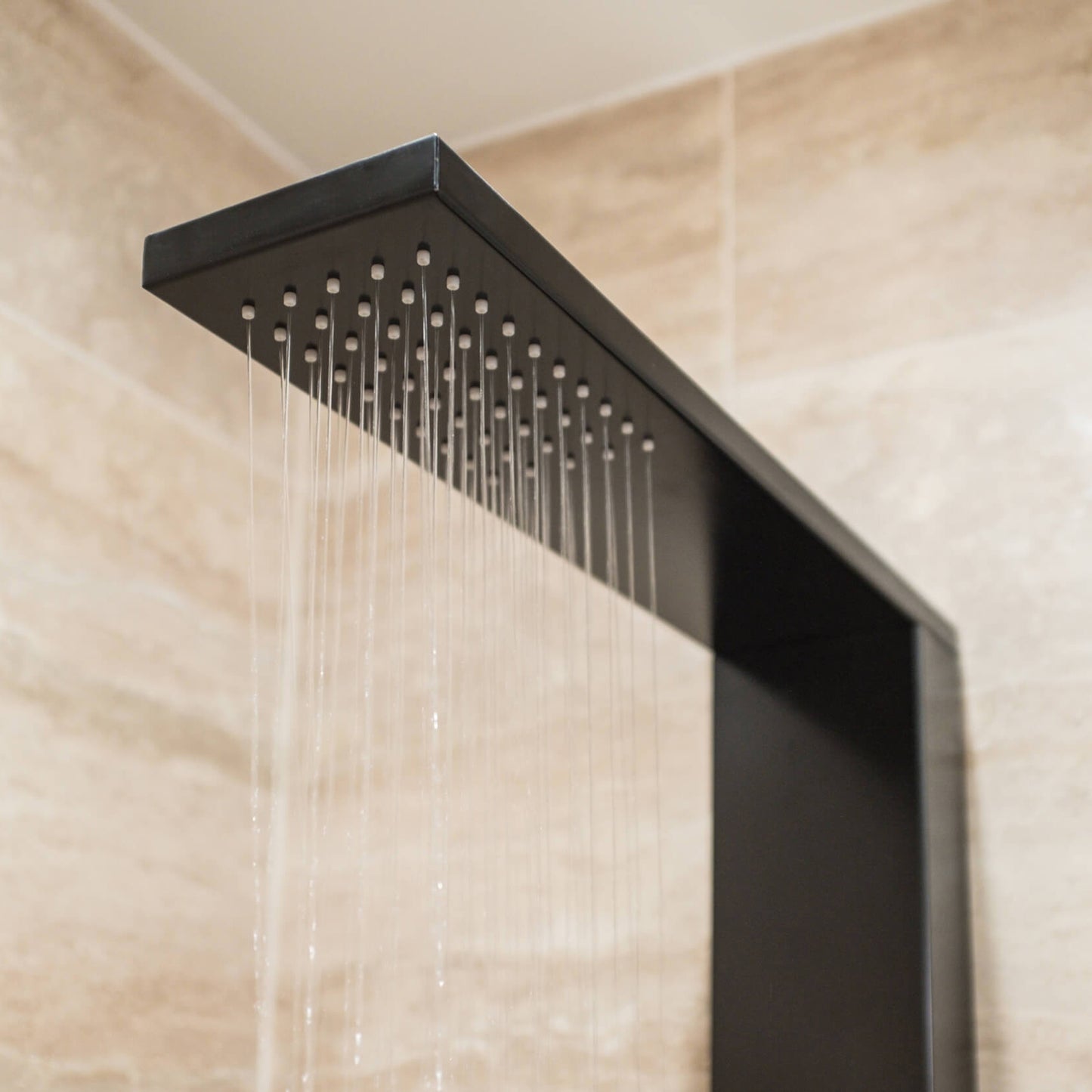SASHA 60" Massage Jet Shower System with Handshower, Diverter, and Mixing Valve