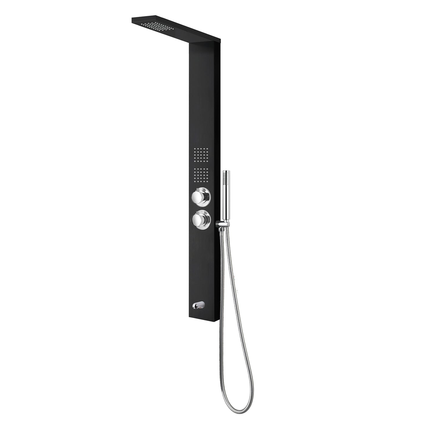 SASHA 60" Massage Jet Shower System with Handshower, Diverter, and Mixing Valve