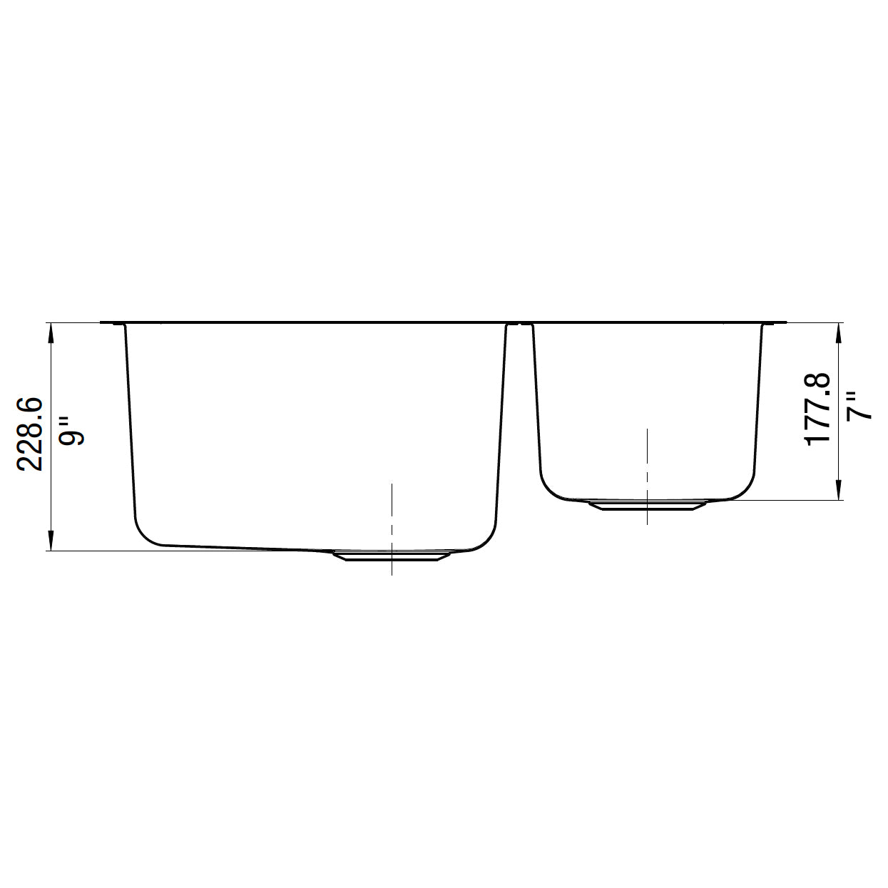 Blanco Performa 27" Undermount Small 1 & 1/2 Bowl Kitchen Sink with Sound Deadening