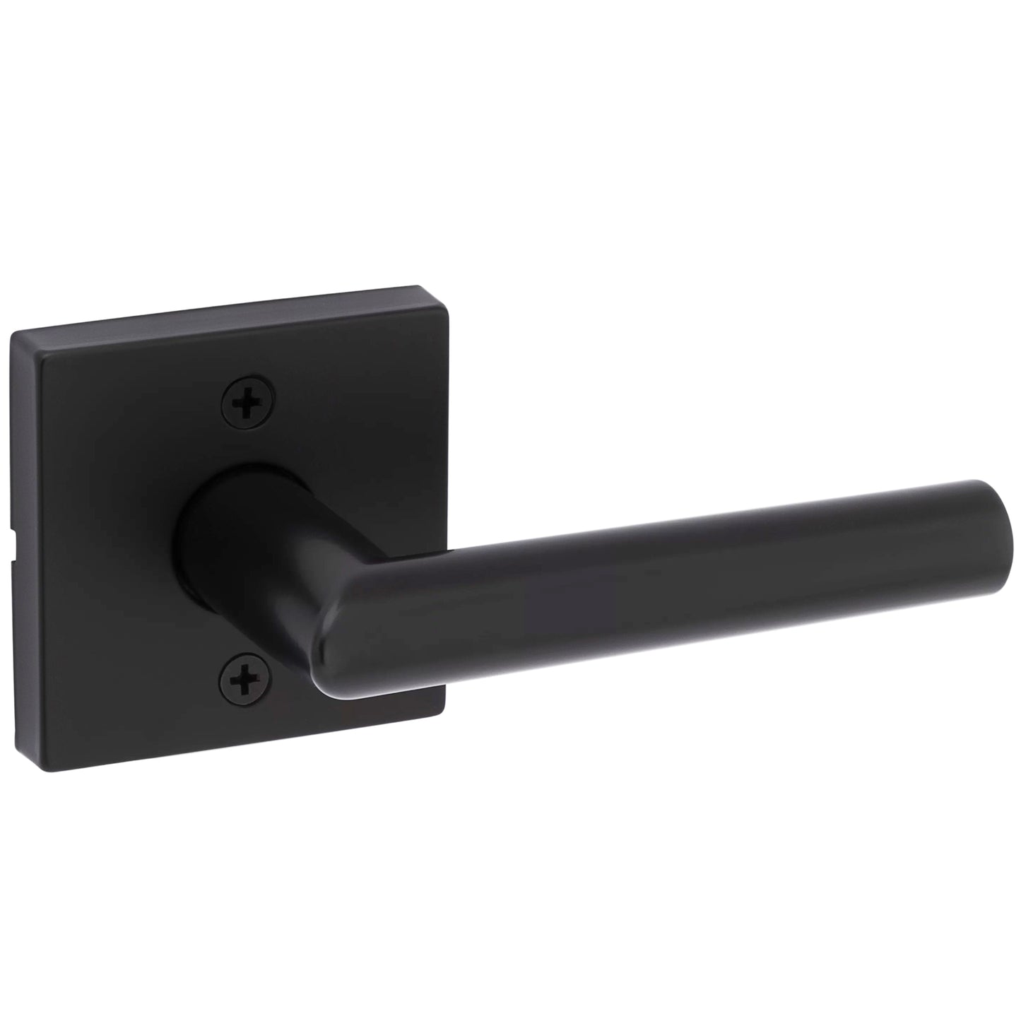 Kwikset Milan Square Dummy Lever Handle - Pull Only for Interior Doors, Matte Black