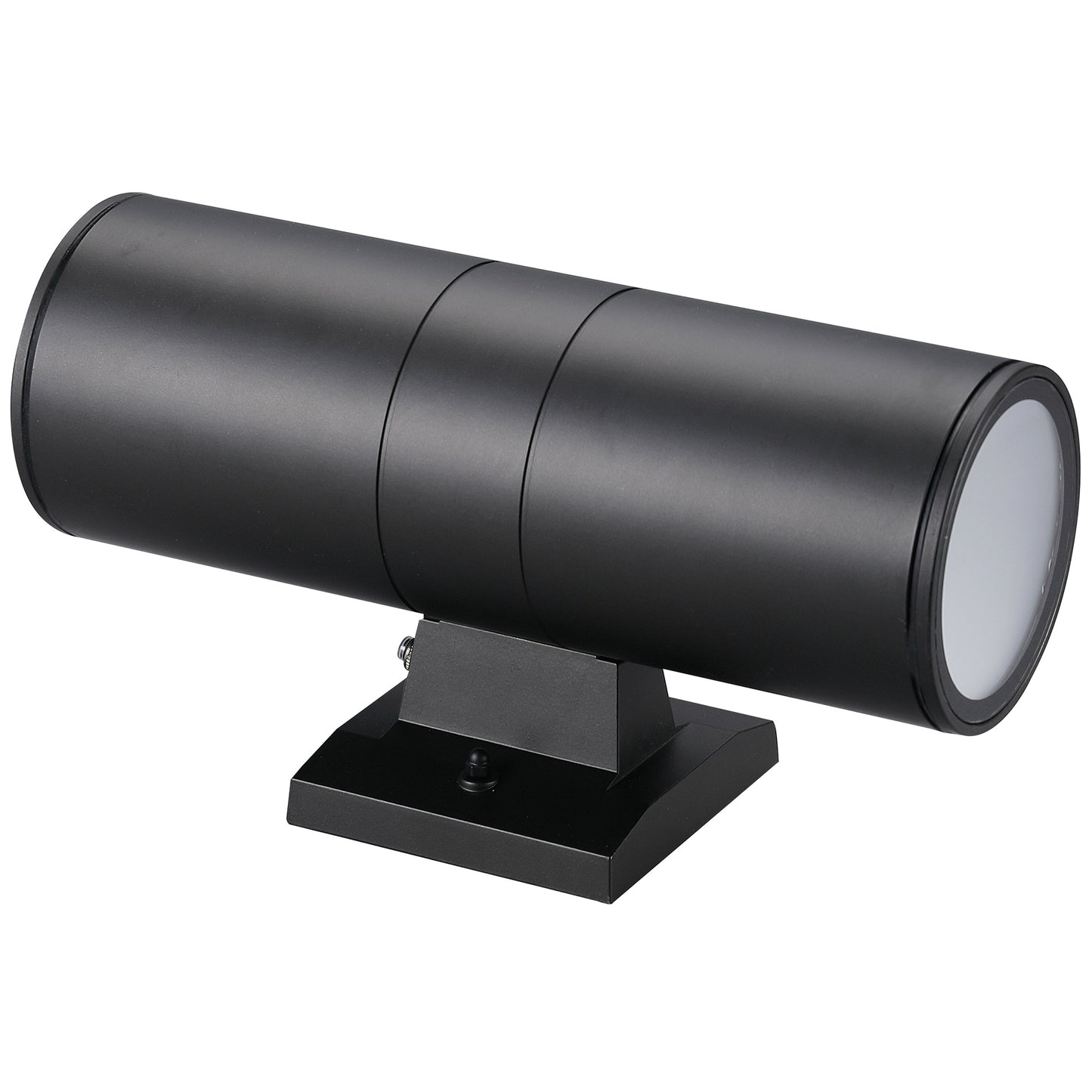 ASD Lighting Round Cylinder Outdoor Wall Up/Down LED Light in Matte Black