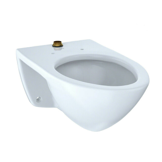 TOTO High Efficiency Wall Mount Commercial Flushometer Toilet with Back Spud Inlet