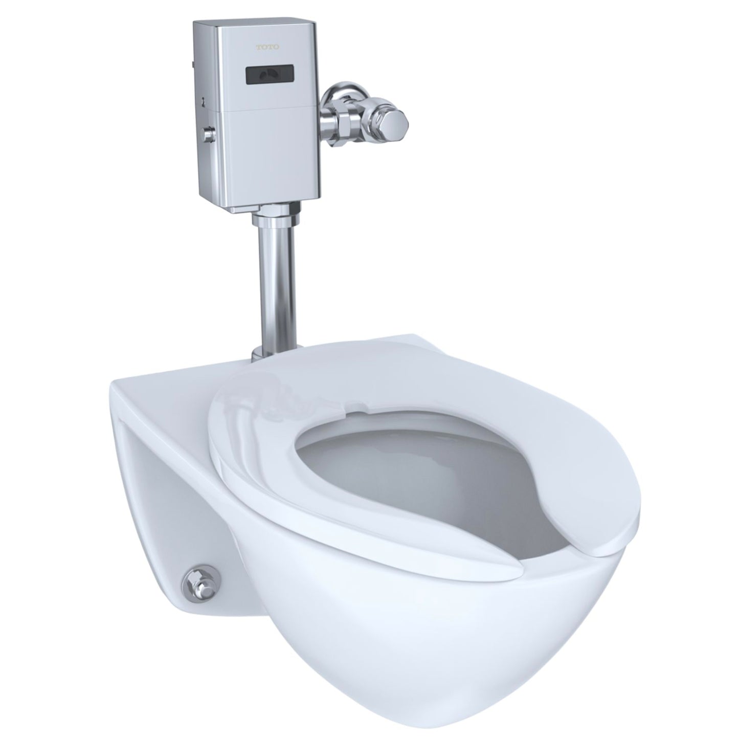 TOTO High Efficiency Wall Mount Commercial Flushometer Toilet with Top Spud Inlet