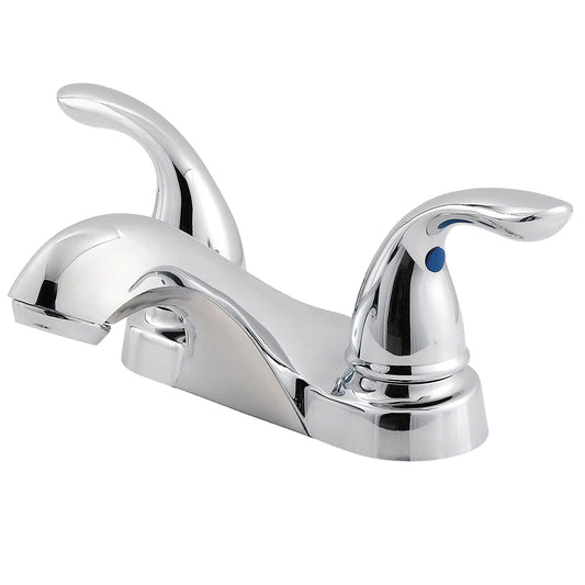 Pfister Pfirst Series 2-Handle 3-Hole 4" Centerset Bathroom Faucet in Polished Chrome