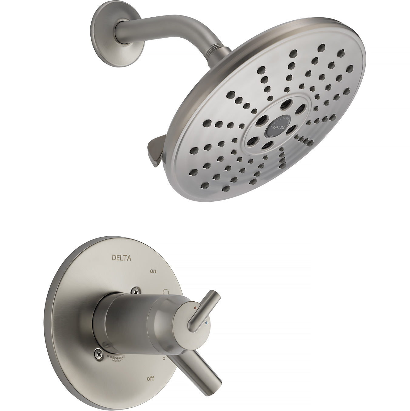 Delta Trinsic TempAssure 17T Series H2Okinetic Tub and Shower Trim in Stainless Steel Finish