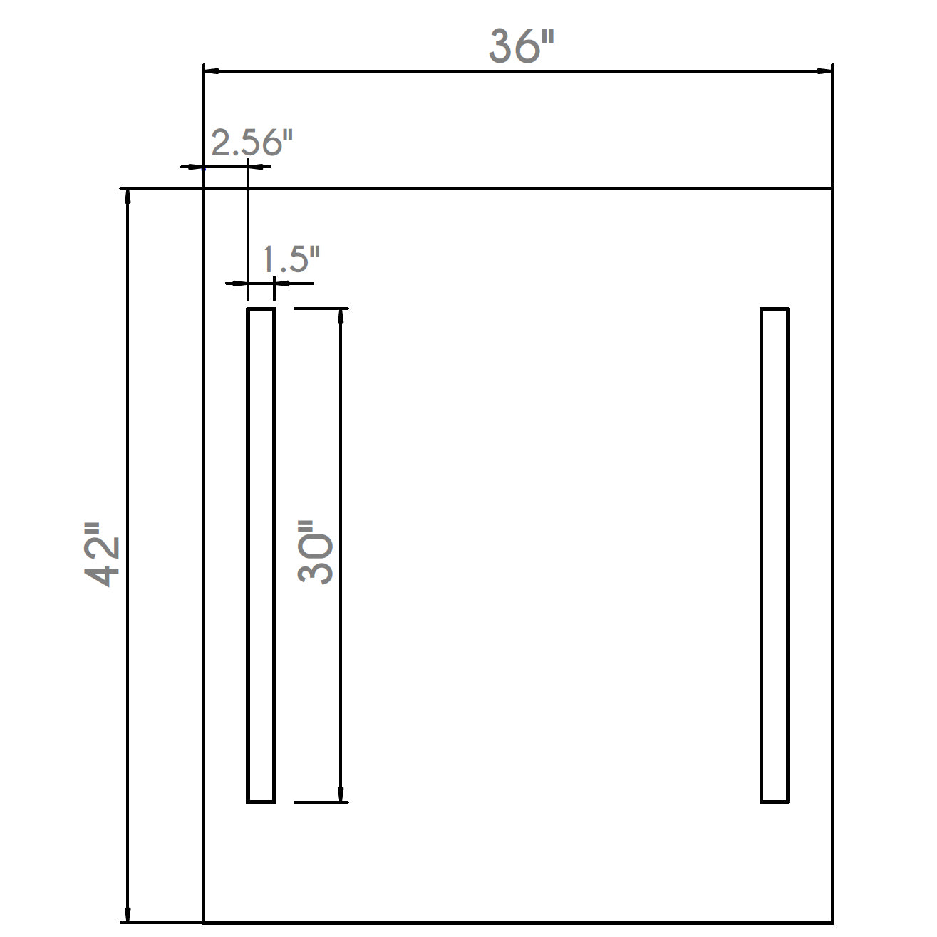 Sasha Alex LED Single Mirrored Door Medicine Cabinet 36"x42"x5"